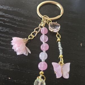 Pink Butterfly Key Holder